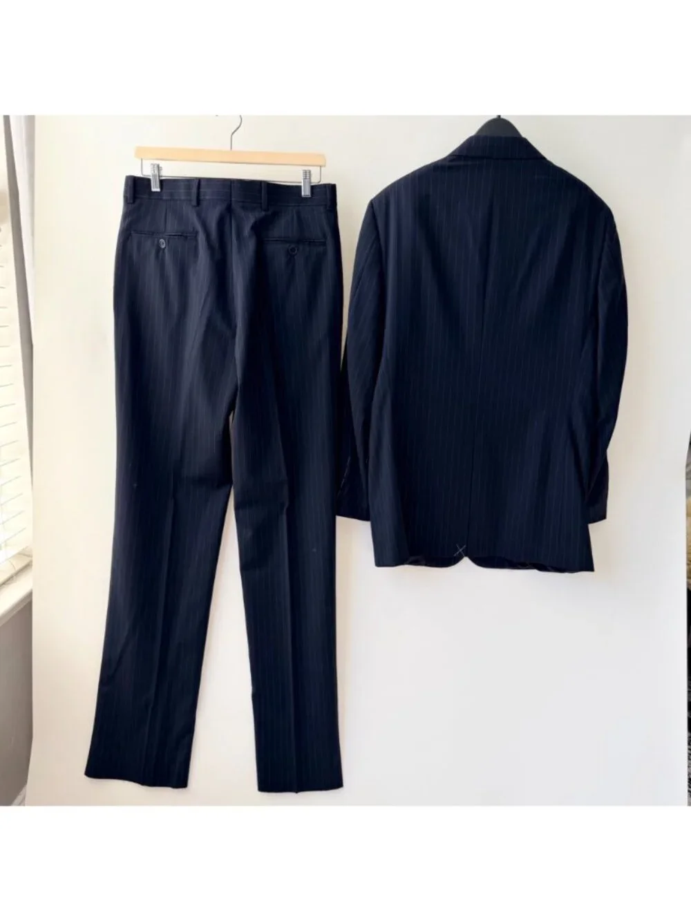 Brooks Brothers 1818 Madison Navy Suit 39R / 38x32 Estrato Tollegna Wool USA